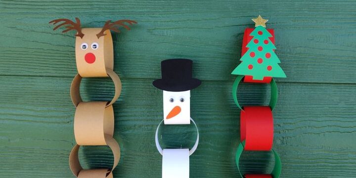 How to make christmas paper chains DIY