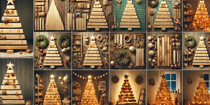 Wood christmas tree easy DIY for your decor