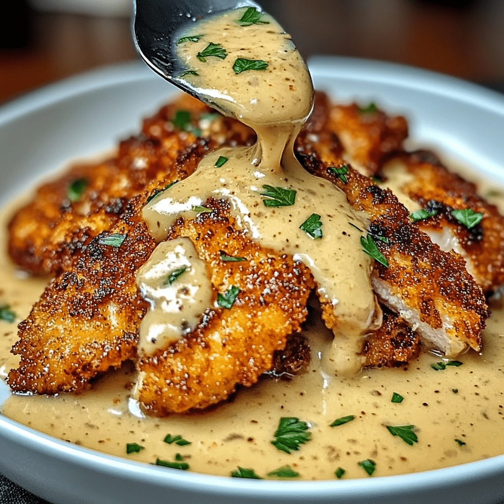 crispy parmesan chicken recipe with creamy garlic sauce