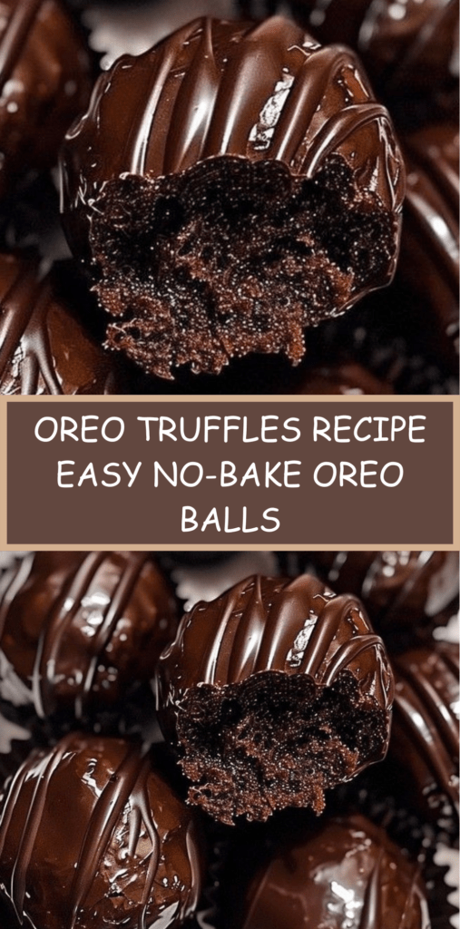 Chocolate coated Oreo truffles arranged on parchment paper with smooth glossy chocolate shell and cookie crumb decoration on top.