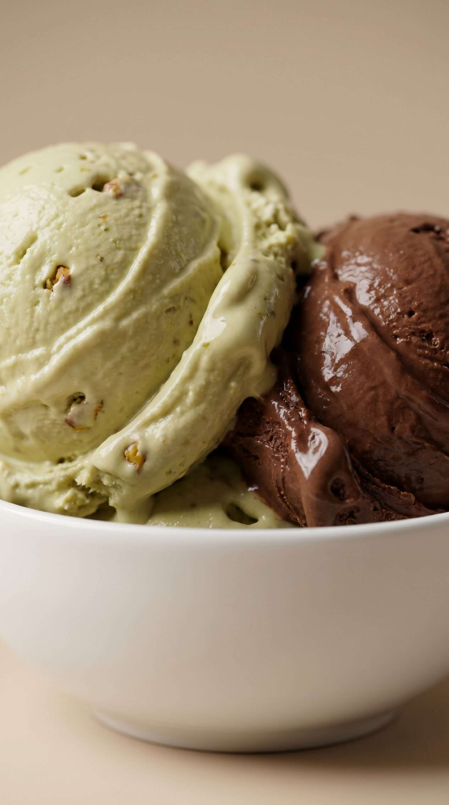 Italian gelato recipe served in a bowl with creamy homemade ice cream scoops and smooth dense texture